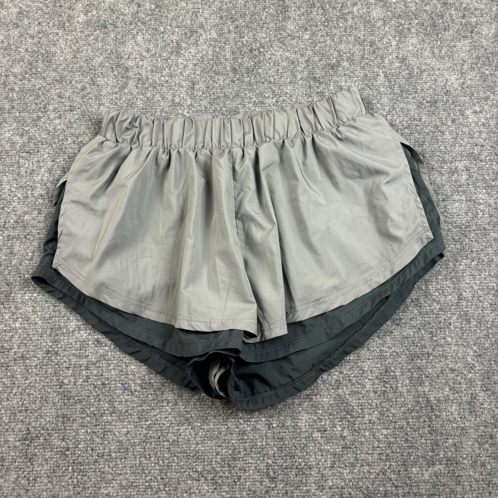 Free People Two-Tone Gray Athletic Shorts